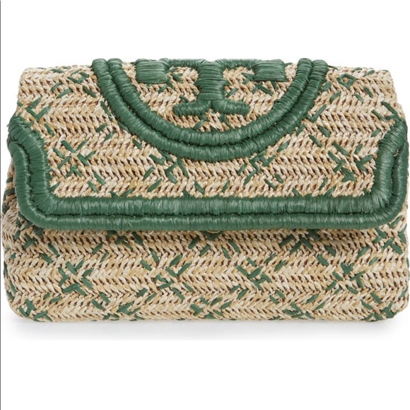 Tory Burch Fleming straw clutch - Picture 9 of 11